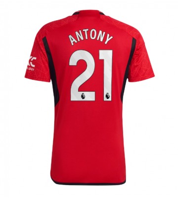 Manchester United Antony #21 Koszulka Podstawowych 2023-24 Krótki Rękaw